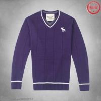 heren abercrombie and fitch v-hals truien gestreept moose logo purper Overhemd Carnaval 3kyid234